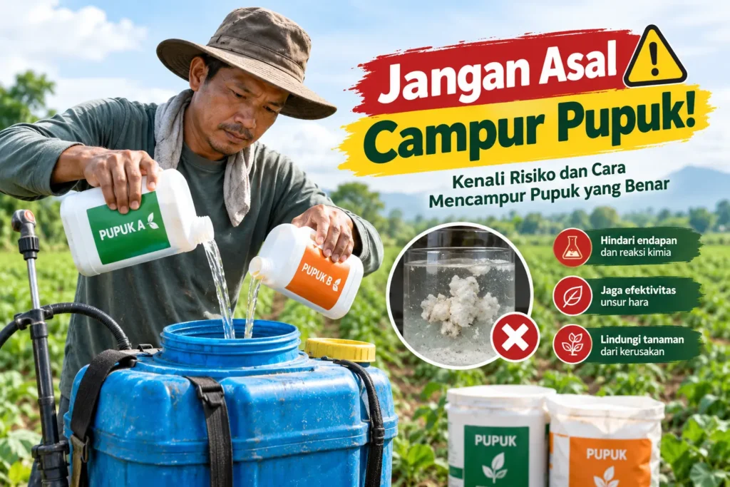 Jangan Asal Mencampur Pupuk! Kenali Risiko dan Cara yang Benar