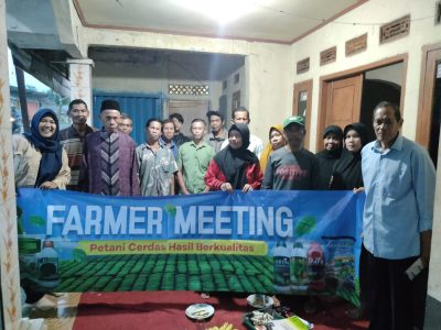 Sosialisasi Produk dan lanjut Demplot  bersama Kelompok Tani Maju Desa Gunung Malang Kecamatan Tenjolaya
